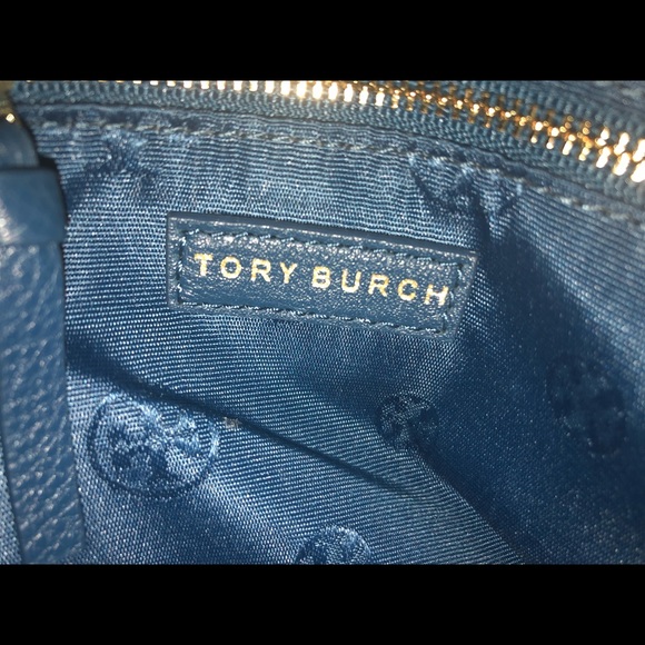 Tory Burch MercerBlue Tidal Wave Leather Hobo Bag - Picture 4 of 6